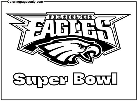 Eagles Super Bowl Coloring Pages