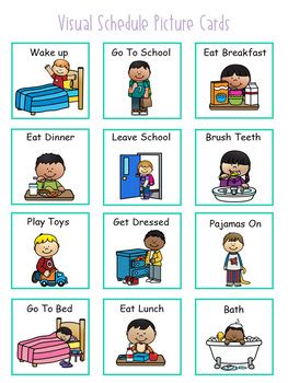 Early Intervention Printable Visual Schedule