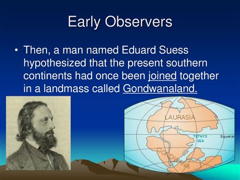 Early Observers Thought Continents