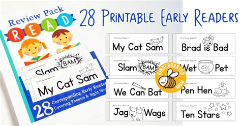 Early Reader Books Printable