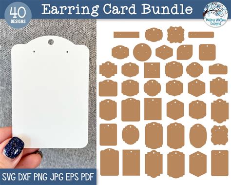 Download Earring Display Cards Bundle For Cricut