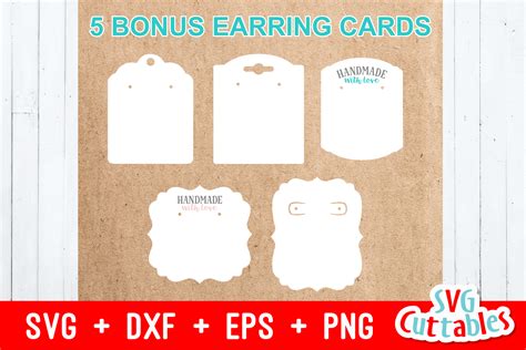 Download Earring Display Cards for Cricut Machine