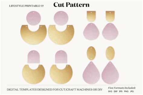 Download Earrings Template Cut File Crafts