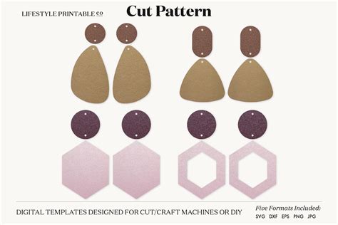 Download Earrings Template For Crafts