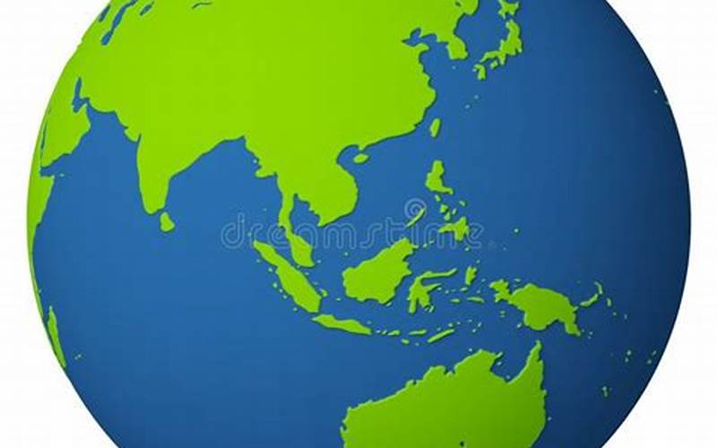 Earth Globe Asia Australia