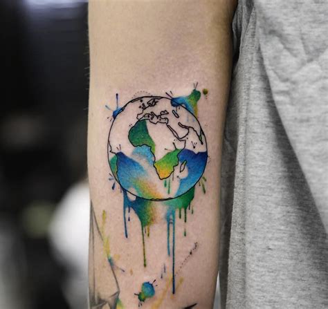 20 Vivid Earth Tattoo Designs and Ideas TattooBloq