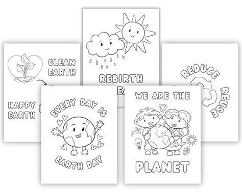 Earth Day 2024 Coloring Pages Printable