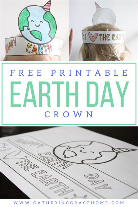 Earth Day Crown Printable Free