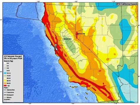 Earthquake Map Of California