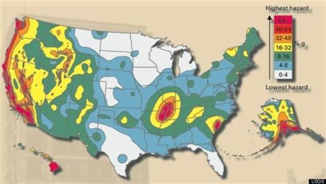 Earthquake Fault Lines In The United States Map