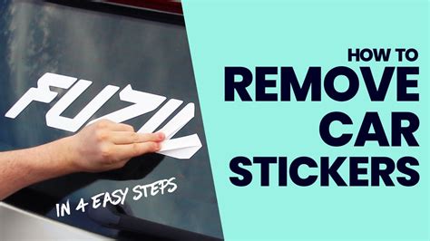 Easiest Way To Remove Sticker From Car