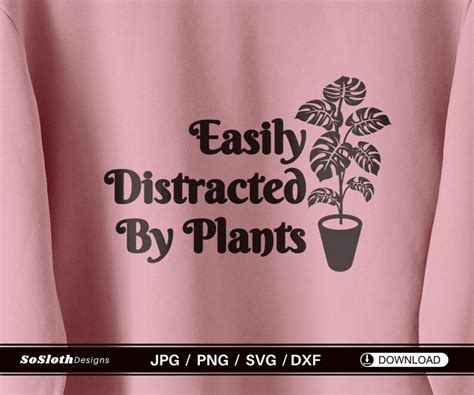 Download Easily Distracted by Plants DXF Files