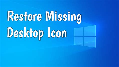 Easily Restore Missing UI Elements in Windows 10