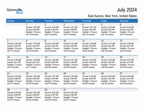 East Aurora Calendar Of Events