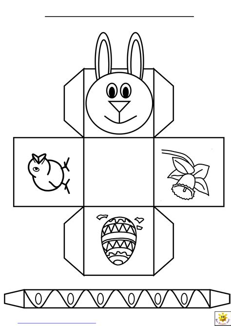 Easter Bunny Basket Template