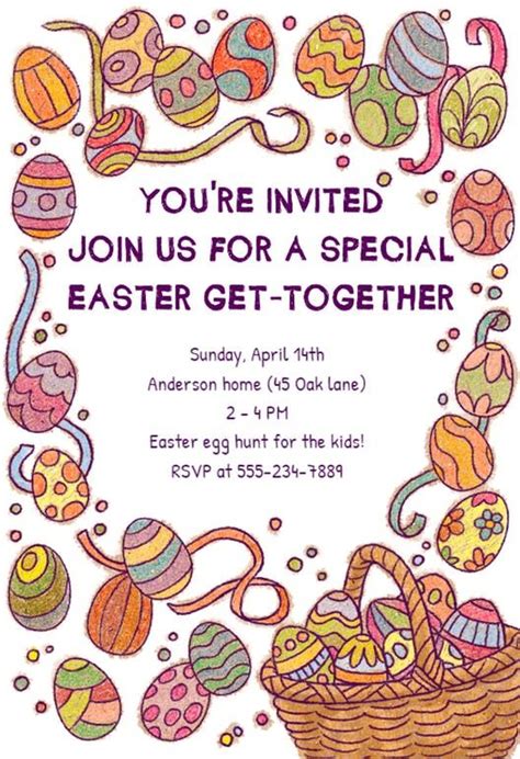 Easter Invitation Template Free