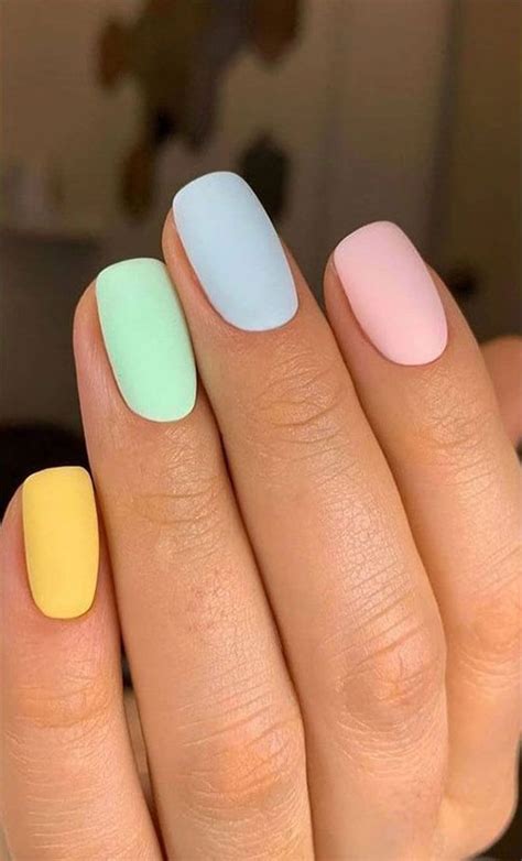 Easter Nails One Color: Simple And Chic Trend For 2023