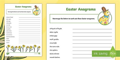 Easter Anagram