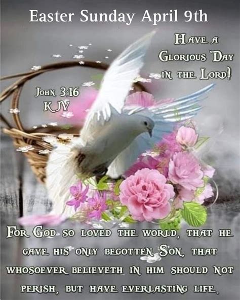 Easter April 9th