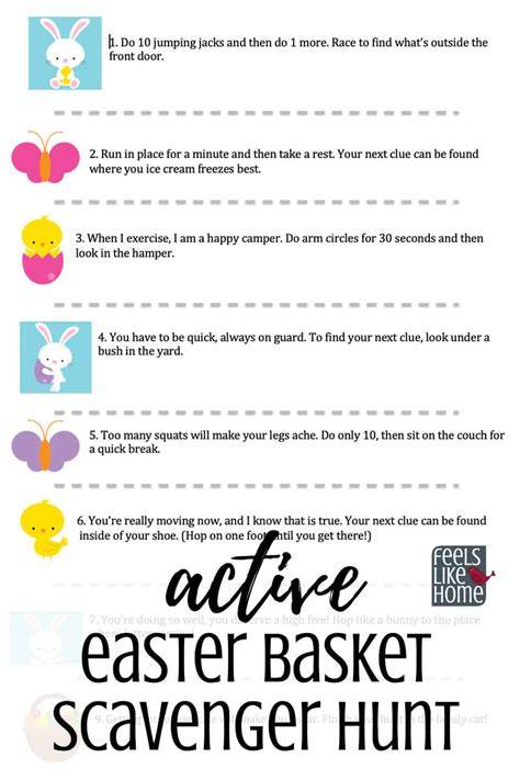 Easter Basket Clues