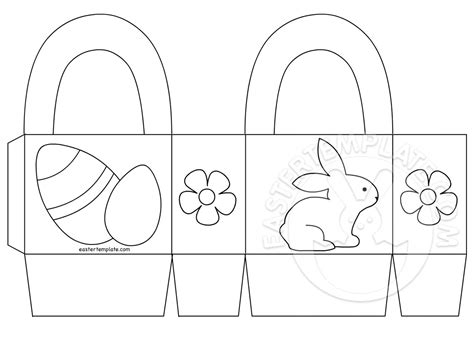 Easter Basket Template Printable Free