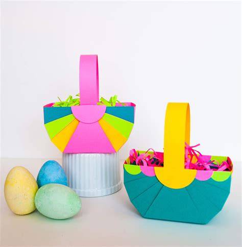 Easter Basket With Paper