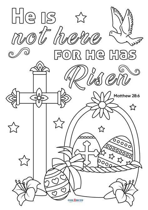 Easter Bible Coloring Sheets