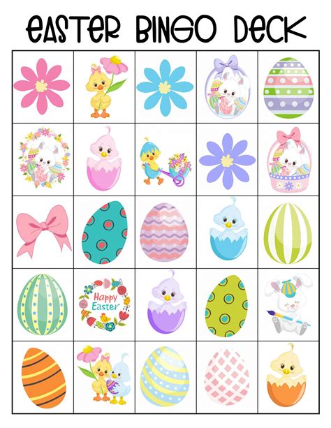 Easter Bingo Cards Free Printable