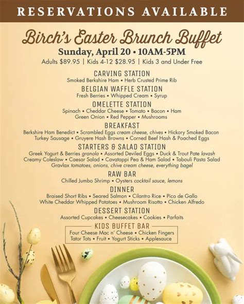 Easter Brunch Maple Grove Mn