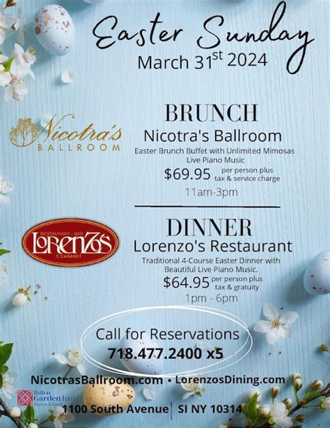 Easter Brunch Staten Island