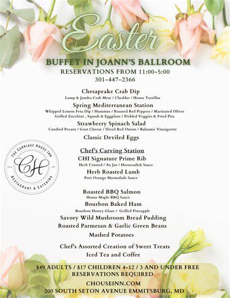 Easter Buffets 2025