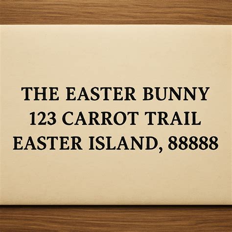 Easter Bunny Address 2025