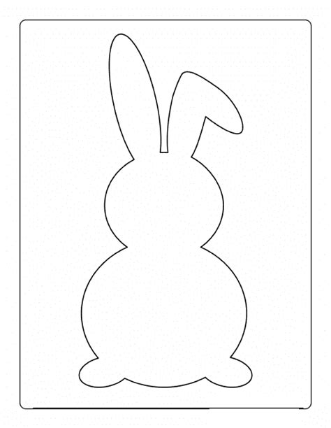 Easter Bunny Body Template