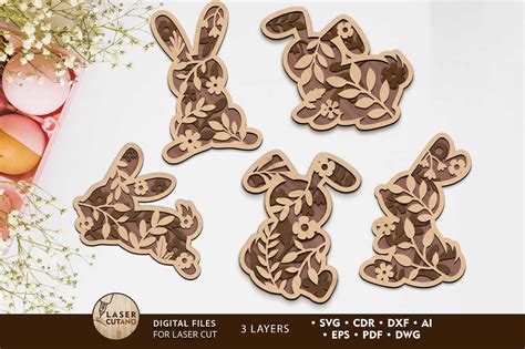 Download Easter Bunny Bundle Multilayer for Cricut Machine