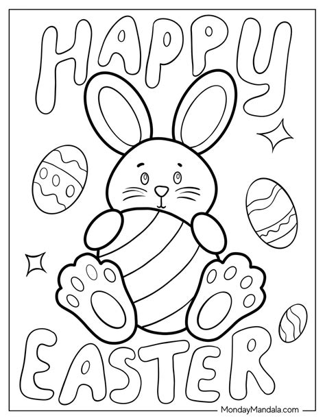 Easter Bunny Coloring Pages Pdf