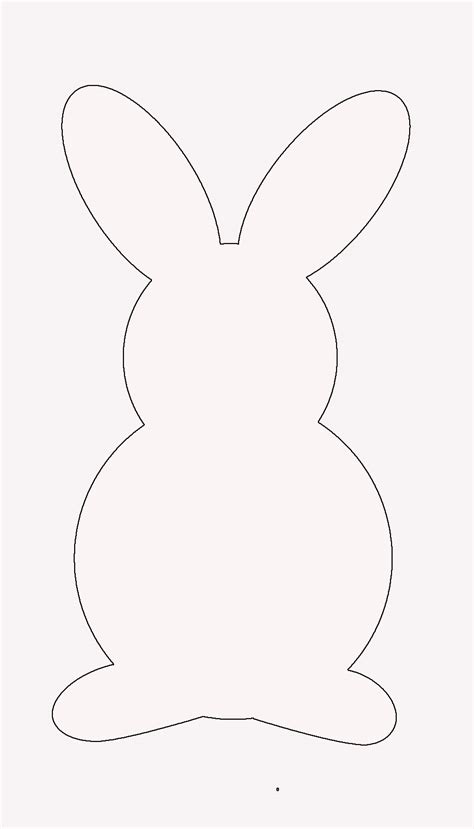 Easter Bunny Cut Out Template