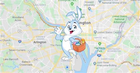 Easter Bunny Map