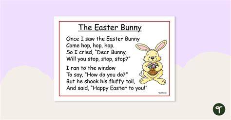 Easter Bunny Poem