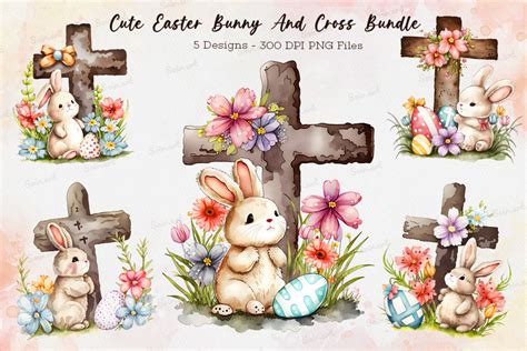 Easter Bunny With Cross