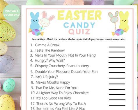 Easter Candy Trivia