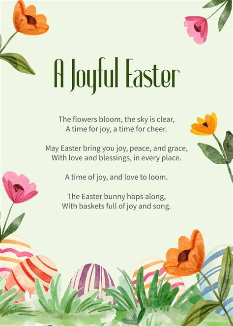 Easter Card Poem