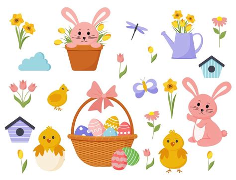 Easter Characters Cartoon