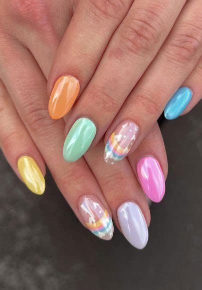 Easter Chrome Nails