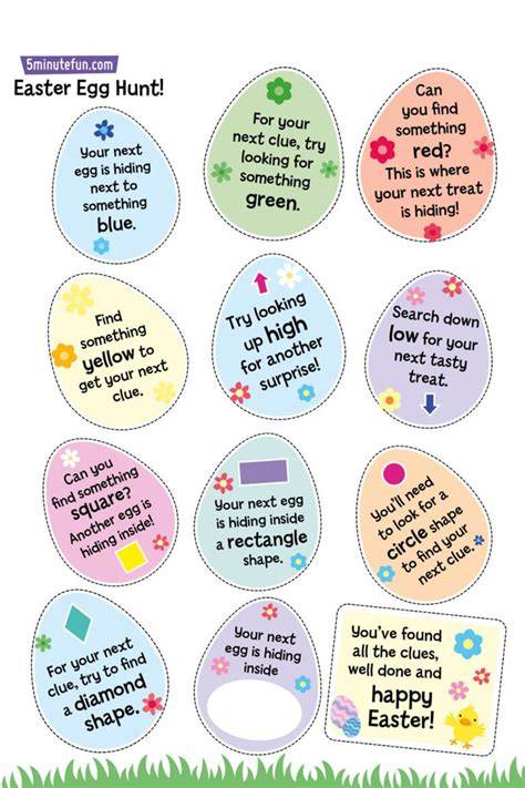 Easter Clue Hunt