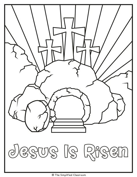 Easter Coloring Pages Biblical