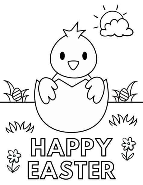 Easter Coloring Pages For Toddlers
