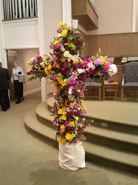 Easter Cross Of Flowers