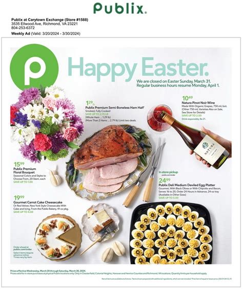 Easter Dinner From Publix