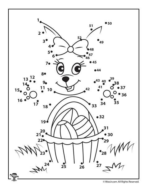 Easter Dot To Dot Printable