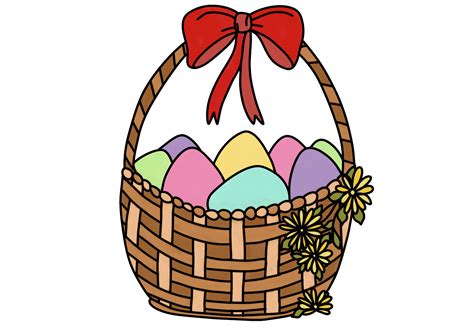 Easter Egg Basket Drawing